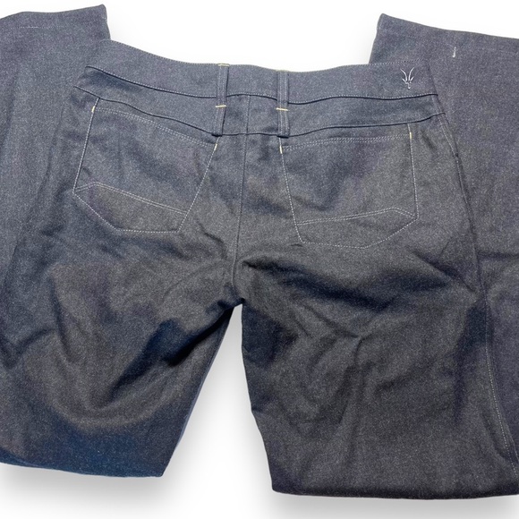 Ibex Womens Gray Wool Pants Size 8 Button Closure Pockets Business Casual - Picture 3 of 8